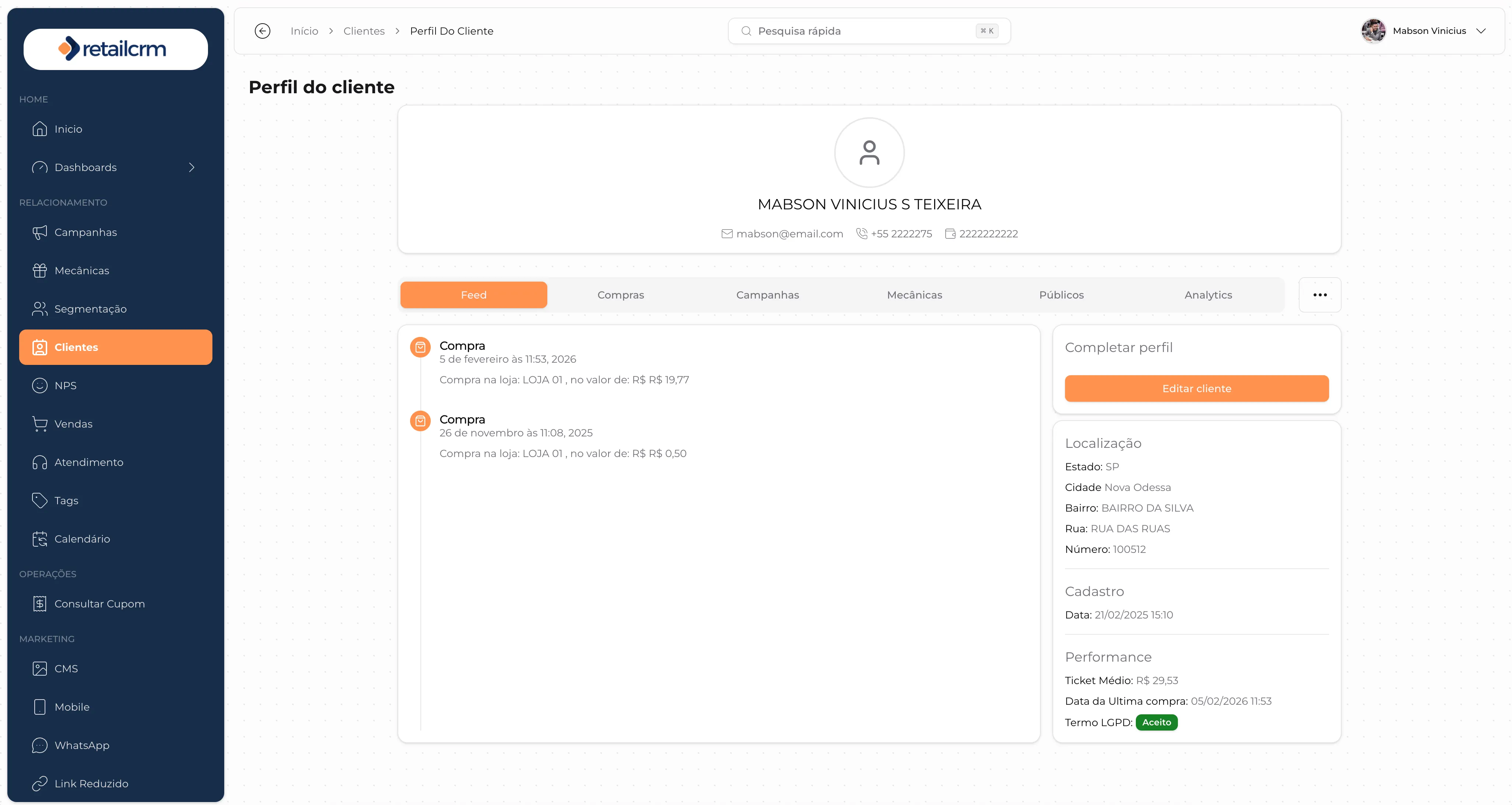 Perfil 360 do seu cliente